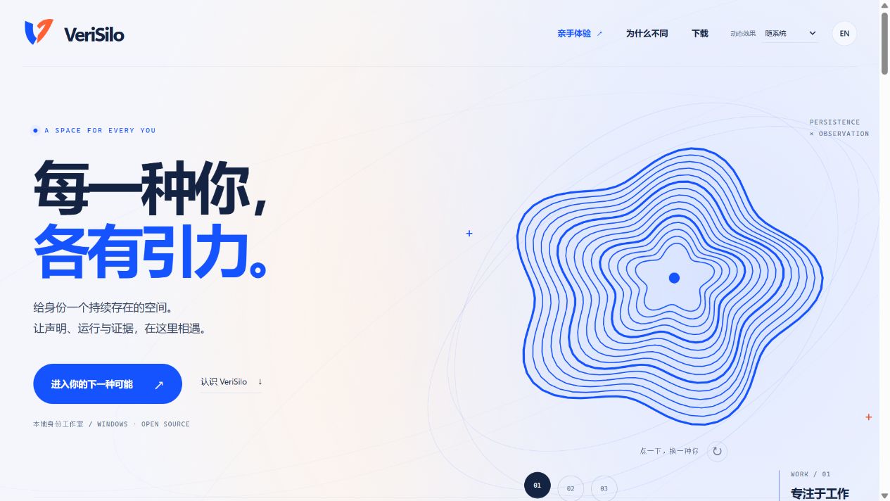 VeriSilo 官方网站截图